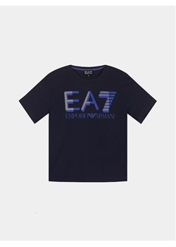 EA7 Emporio Armani T-Shirt 6RBT58 BJ02Z 1554 Granatowy Regular Fit ze sklepu MODIVO w kategorii T-shirty chłopięce - zdjęcie 181077103