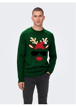 Only & Sons Sweter 22023347 Zielony Regular Fit ze sklepu MODIVO w kategorii Swetry męskie - zdjęcie 181077152