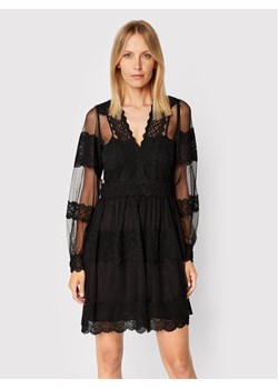 TWINSET Sukienka koktajlowa 222TP2252 Czarny Regular Fit ze sklepu MODIVO w kategorii Sukienki - zdjęcie 181077242