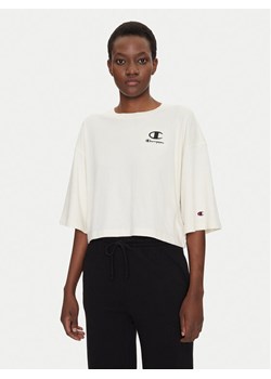 Champion T-Shirt 118023 Écru Regular Fit ze sklepu MODIVO w kategorii Bluzki damskie - zdjęcie 181077402