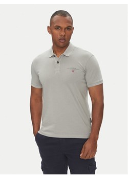 Napapijri Polo Elbas NP0A4GB4 Szary Regular Fit - id: 0000305102829 - marki Napapijri - 181077441 Napapijri Polo Elbas NP0A4GB4 Szary Regular Fit ze sklepu MODIVO w kategorii T-shirty męskie - zdjęcie 181077441