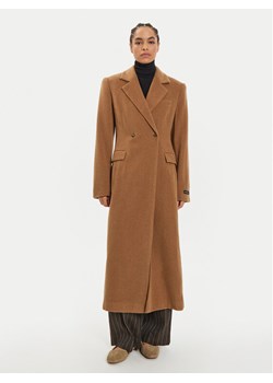 Herskind Płaszcz wełniany Ultra 5379816 Brązowy Regular Fit ze sklepu MODIVO w kategorii Płaszcze damskie - zdjęcie 181077572
