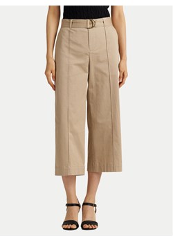 LAUREN RALPH LAUREN Kuloty 200876606004 Beżowy Wide Leg ze sklepu MODIVO w kategorii Spodnie damskie - zdjęcie 181077634