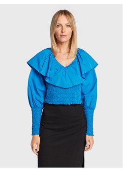 Gestuz Bluzka Avaligz 10906508 Niebieski Slim Fit ze sklepu MODIVO w kategorii Bluzki damskie - zdjęcie 181077703