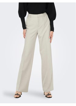 ONLY Spodnie materiałowe Berry 15258191 Beżowy Wide Leg ze sklepu MODIVO w kategorii Spodnie damskie - zdjęcie 181077763