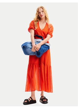 Desigual Sukienka letnia Ottawa 24SWVW05 Pomarańczowy Regular Fit ze sklepu MODIVO w kategorii Sukienki - zdjęcie 181077783