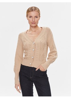 Guess Kardigan W4RR12 Z37L1 Beżowy Regular Fit ze sklepu MODIVO w kategorii Swetry damskie - zdjęcie 181077790