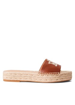 Lauren Ralph Lauren Espadryle 802935847001 Brązowy ze sklepu MODIVO w kategorii Klapki damskie - zdjęcie 181077833