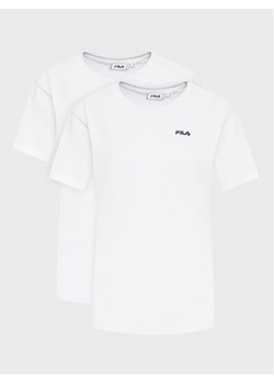 Fila Komplet 2 t-shirtów Bari FAW0139 Biały Regular Fit ze sklepu MODIVO w kategorii Bluzki damskie - zdjęcie 181078002