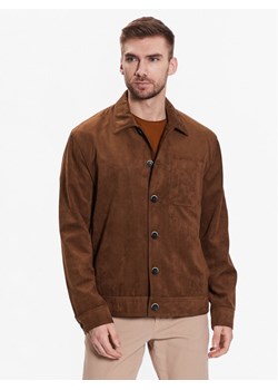Sisley Kurtka z imitacji skóry 2CF6SN01S Brązowy Regular Fit ze sklepu MODIVO w kategorii Kurtki męskie - zdjęcie 181078094