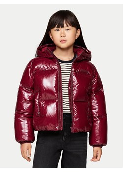 Tommy Hilfiger Kurtka puchowa New York KG0KG08496 Bordowy Regular Fit ze sklepu MODIVO w kategorii Kurtki dziewczęce - zdjęcie 181078263
