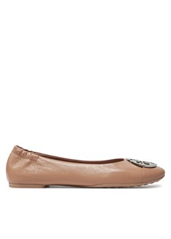 Tory Burch Baleriny Claire 156309 Beżowy ze sklepu MODIVO w kategorii Balerinki - zdjęcie 181078352