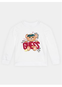 Guess Bluza K4RQ01 KA6R3 Biały Regular Fit ze sklepu MODIVO w kategorii Bluzy dziewczęce - zdjęcie 181078873