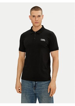 KARL LAGERFELD Polo 745088 552235 Czarny Regular Fit ze sklepu MODIVO w kategorii T-shirty męskie - zdjęcie 181078913