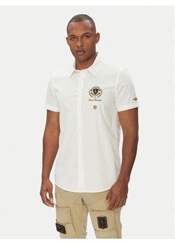 Aeronautica Militare Koszula 251CA1285CT3288 Biały Regular Fit ze sklepu MODIVO w kategorii Koszule męskie - zdjęcie 181079130
