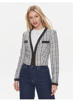 Guess Marynarka Tosca Braid Boucle J W4RN38 WFWV2 Czarny Regular Fit ze sklepu MODIVO w kategorii Marynarki damskie - zdjęcie 181079151
