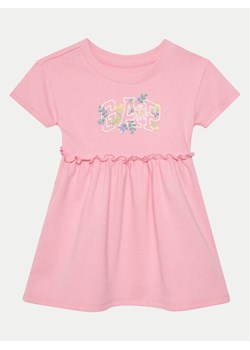 Gap Sukienka codzienna 736116-00 Różowy Regular Fit ze sklepu MODIVO w kategorii Sukienki dziewczęce - zdjęcie 181079173