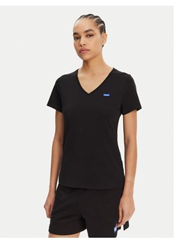 HUGO T-Shirt Classic 50513667 Czarny Slim Fit ze sklepu MODIVO w kategorii Bluzki damskie - zdjęcie 181079272