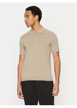 Calvin Klein Polo K10K114476 Beżowy Regular Fit ze sklepu MODIVO w kategorii T-shirty męskie - zdjęcie 181079282