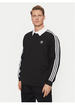 adidas Polo adicolor Rugby IZ4806 Czarny Regular Fit ze sklepu MODIVO w kategorii T-shirty męskie - zdjęcie 181079562