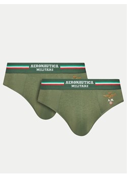 Aeronautica Militare Komplet 2 par slipów AM1USL001 Khaki ze sklepu MODIVO w kategorii Majtki męskie - zdjęcie 181079651