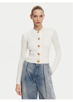 Balmain Kardigan DF1KL190KF24 Biały Regular Fit - id: 0000305313720 - marki BALMAIN - 181079870 Balmain Kardigan DF1KL190KF24 Biały Regular Fit ze sklepu MODIVO w kategorii Swetry damskie - zdjęcie 181079870