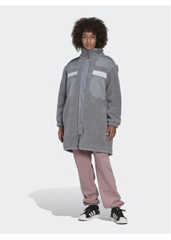 adidas Kurtka przejściowa Sherpa HK5256 Szary Relaxed Fit ze sklepu MODIVO w kategorii Kurtki damskie - zdjęcie 181080162