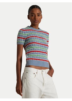 Polo Ralph Lauren Sweter 211965755001 Niebieski Slim Fit ze sklepu MODIVO w kategorii Swetry damskie - zdjęcie 181080270