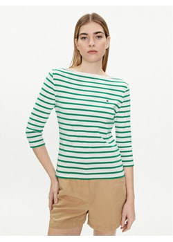 Tommy Hilfiger Bluzka New Cody WW0WW40589 Zielony Slim Fit ze sklepu MODIVO w kategorii Bluzki damskie - zdjęcie 181080383