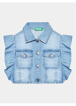 United Colors Of Benetton Kamizelka 25HHCJ00D Niebieski Regular Fit - id: 0000302092840 - marki United Colors Of Benetton - 181080480 United Colors Of Benetton Kamizelka 25HHCJ00D Niebieski Regular Fit ze sklepu MODIVO w kategorii Kamizelki dziewczęce - zdjęcie 181080480