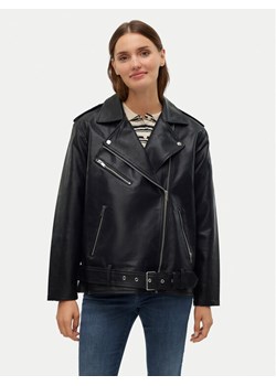 Vero Moda Kurtka z imitacji skóry Ramon 10311337 Czarny Loose Fit ze sklepu MODIVO w kategorii Kurtki damskie - zdjęcie 181080490