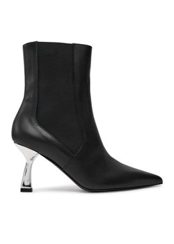 Pollini Botki SA24107C0LTDT000 Czarny ze sklepu MODIVO w kategorii Botki - zdjęcie 181080554
