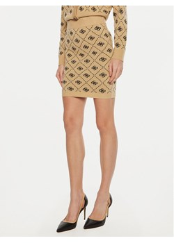 Guess Spódnica mini W4BD0S Z3JD2 Beżowy Regular Fit ze sklepu MODIVO w kategorii Spódnice - zdjęcie 181080692