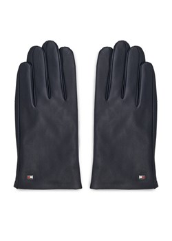 Tommy Hilfiger Rękawiczki Męskie Essential Flag Leather Gloves AM0AM11482 Granatowy ze sklepu MODIVO w kategorii Rękawiczki męskie - zdjęcie 181080734