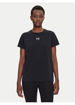 Under Armour Koszulka techniczna Rival Core 1383648 Czarny Regular Fit ze sklepu MODIVO w kategorii Bluzki damskie - zdjęcie 181080884