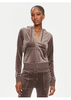 Juicy Couture Bluza Robertson JCAP176 Brązowy Slim Fit ze sklepu MODIVO w kategorii Bluzy damskie - zdjęcie 181080913