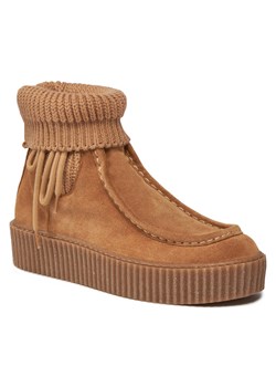 Weekend Max Mara Botki Juglas 2357960934600 Brązowy ze sklepu MODIVO w kategorii Botki - zdjęcie 181080942