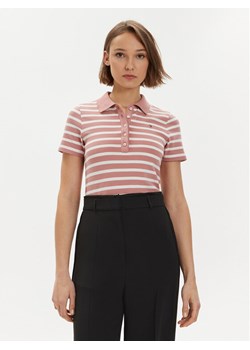 Tommy Hilfiger Polo 1985 WW0WW39530 Różowy Slim Fit ze sklepu MODIVO w kategorii Bluzki damskie - zdjęcie 181081051