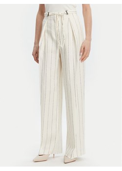 BOSS Spodnie materiałowe Tiana5 50538216 Beżowy Relaxed Fit ze sklepu MODIVO w kategorii Spodnie damskie - zdjęcie 181081093