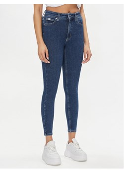 Calvin Klein Jeans Jeansy J20J222770 Granatowy Super Skinny Fit ze sklepu MODIVO w kategorii Jeansy damskie - zdjęcie 181081133
