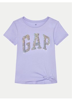 Gap T-Shirt 886009 Fioletowy Regular Fit ze sklepu MODIVO w kategorii Bluzki dziewczęce - zdjęcie 181081224