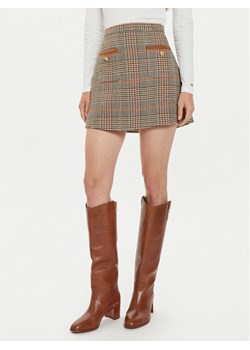 Tommy Hilfiger Spódnica mini WW0WW43013 Brązowy Regular Fit ze sklepu MODIVO w kategorii Spódnice - zdjęcie 181081383