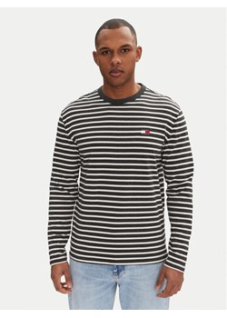 Tommy Jeans Longsleeve Breton DM0DM20803 Szary Regular Fit ze sklepu MODIVO w kategorii T-shirty męskie - zdjęcie 181081461