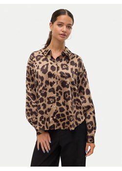 Vero Moda Koszula Merle 10316597 Brązowy Loose Fit ze sklepu MODIVO w kategorii Koszule damskie - zdjęcie 181081614