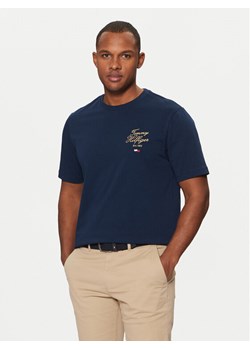 Tommy Hilfiger T-Shirt MW0MW38334 Granatowy Regular Fit ze sklepu MODIVO w kategorii T-shirty męskie - zdjęcie 181081633