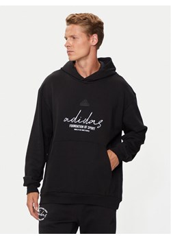 adidas Bluza Brand Love IW3533 Czarny Loose Fit ze sklepu MODIVO w kategorii Bluzy męskie - zdjęcie 181081641