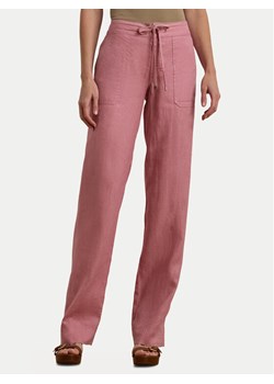 LAUREN RALPH LAUREN Spodnie materiałowe 200735136022 Różowy Regular Fit ze sklepu MODIVO w kategorii Spodnie damskie - zdjęcie 181081673