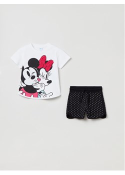 OVS Komplet t-shirt i spodenki 1763503 Biały Regular Fit ze sklepu MODIVO w kategorii Komplety dziewczęce - zdjęcie 181081770