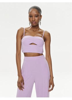 Patrizia Pepe Top 2C1545/A049-M495 Fioletowy Regular Fit ze sklepu MODIVO w kategorii Bluzki damskie - zdjęcie 181081801