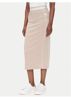 EA7 Emporio Armani Spódnica midi 7W000279 AF12501 U6155 Beżowy Regular Fit ze sklepu MODIVO w kategorii Spódnice - zdjęcie 181082063